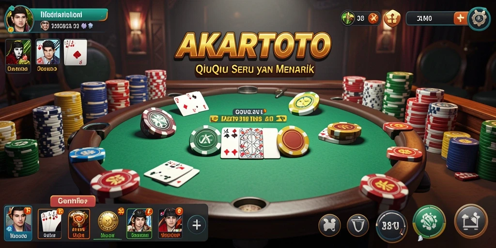 Gameplay seru QiuQiu di AKARTOTO yang penuh tantangan.