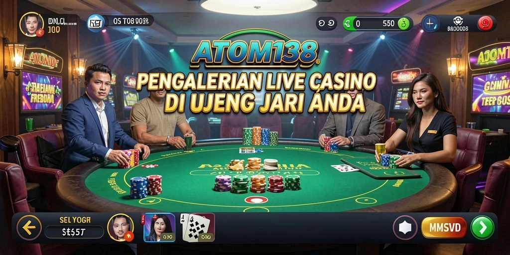 Tampilan gameplay Live Casino yang menarik dan interaktif.