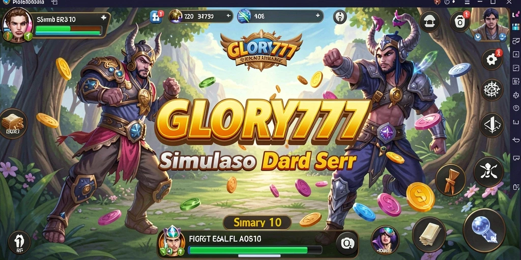 Screenshot gameplay GLORY777 yang menunjukkan simulasi yang menarik.