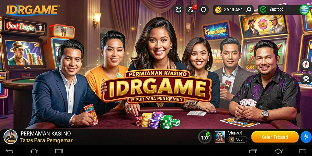 Screenshot IDRGAME menampilkan permainan Kasino yang seru dan menarik.