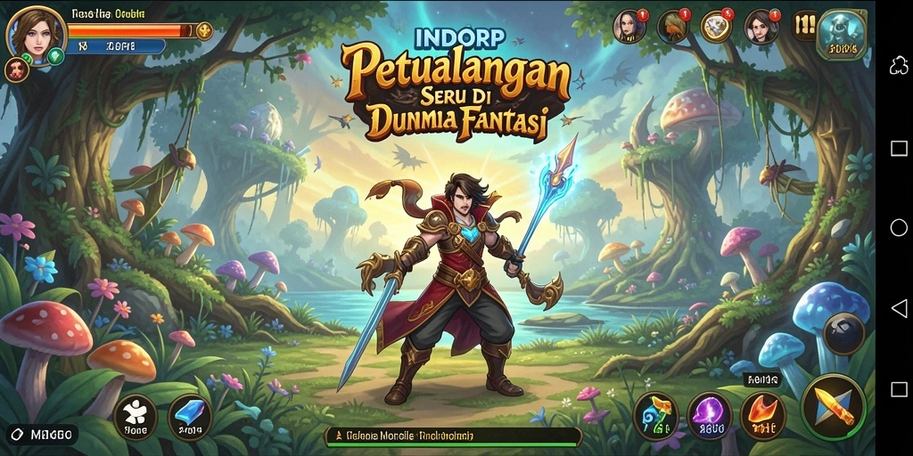 Tampilan gameplay INDORP yang penuh aksi dan petualangan seru.