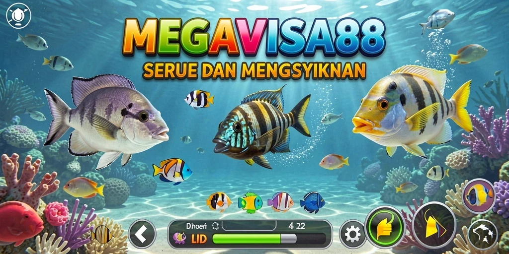 Tangkapan layar menampilkan gameplay seru Tembak Ikan.