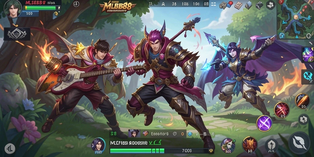 Screenshot gameplay MLBB8 menampilkan serunya bermain musik.
