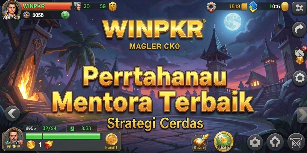 Screenshot gameplay menampilkan aksi menara yang mendebarkan di WINPKR.
