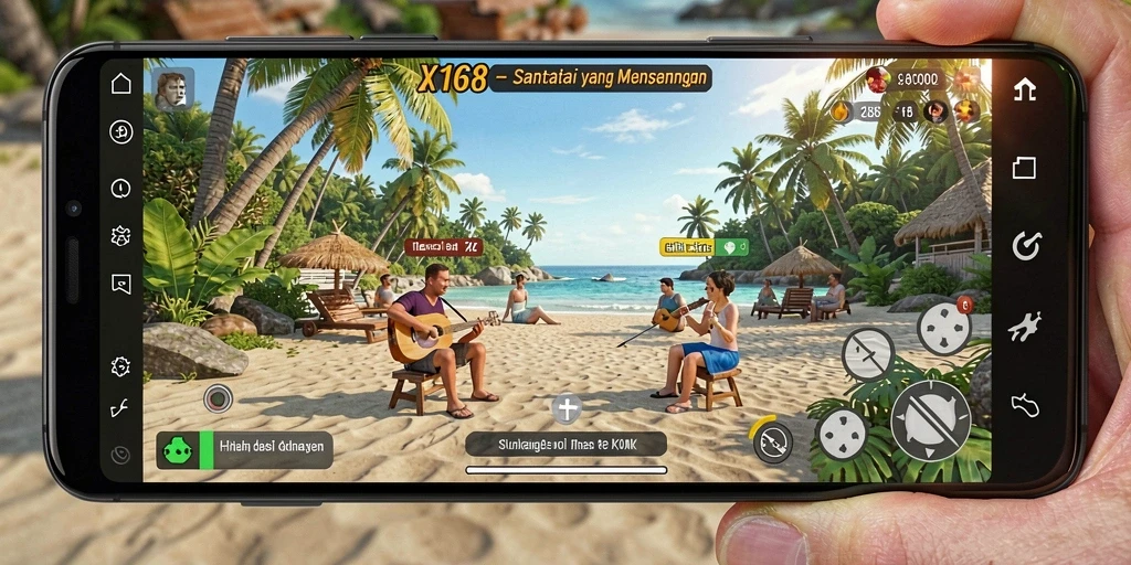 Tampilan menarik dari gameplay X168 yang seru dan menyenangkan.